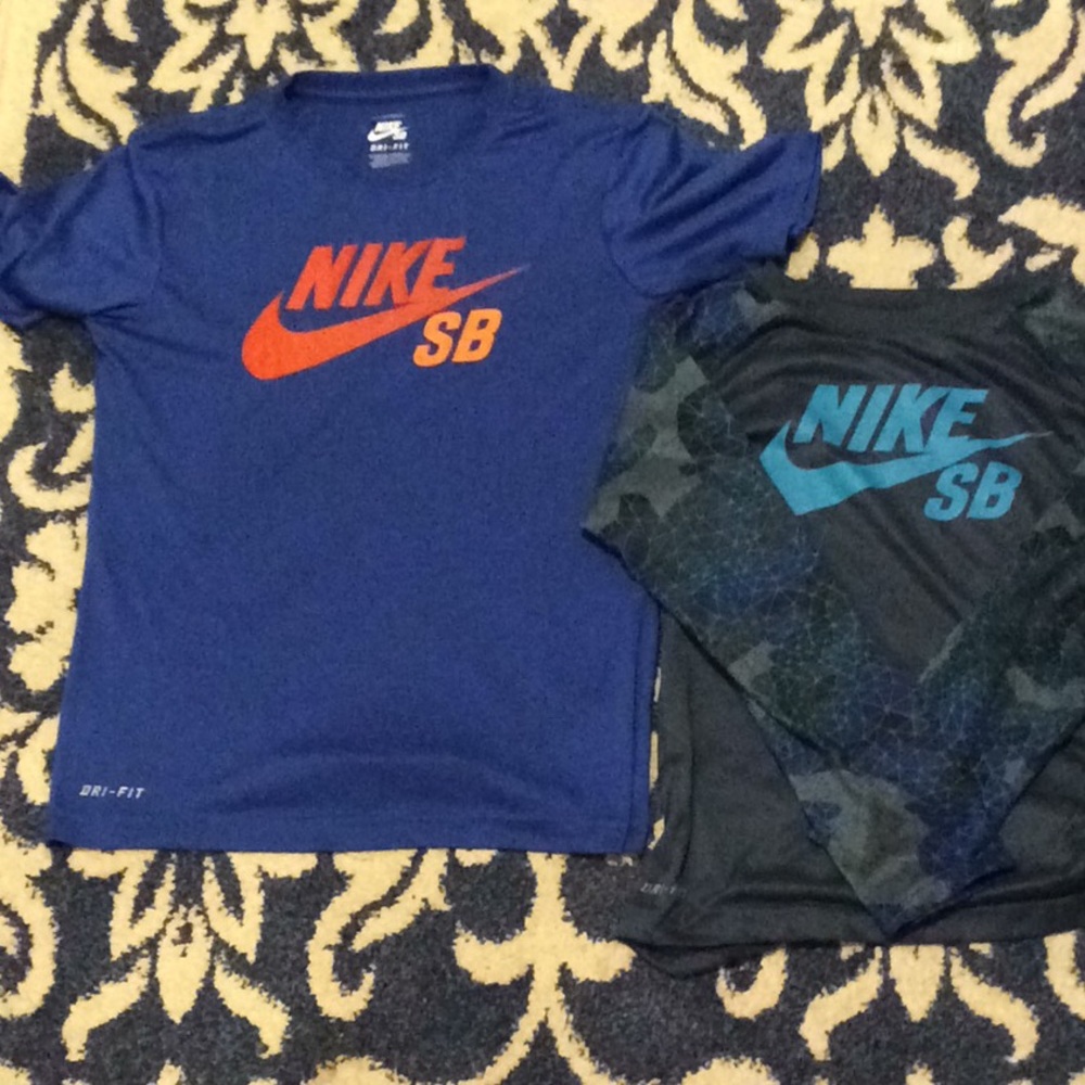 Two Nike SB shirts